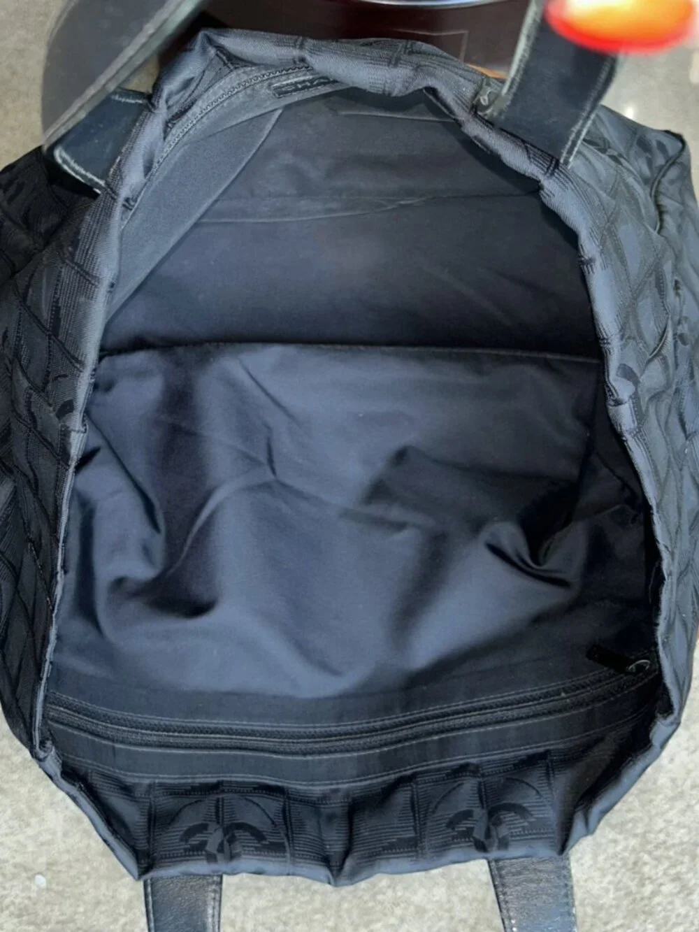 CHANEL Nylon Medium Travel Tote, Black